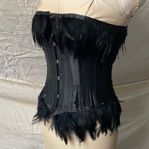 Handmade steel boned burlesque or cosplay corset